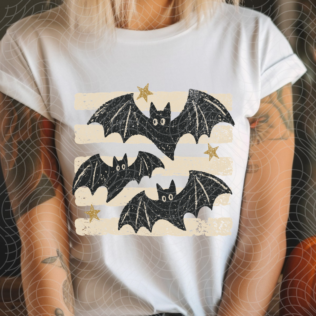 BATS LIGHT STRIPES - DTF TRANSFER