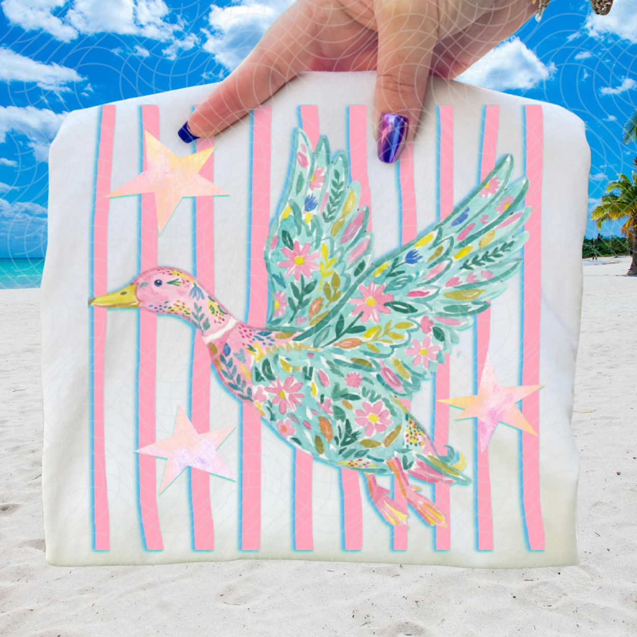 FLOWER DUCK - DTF TRANSFER