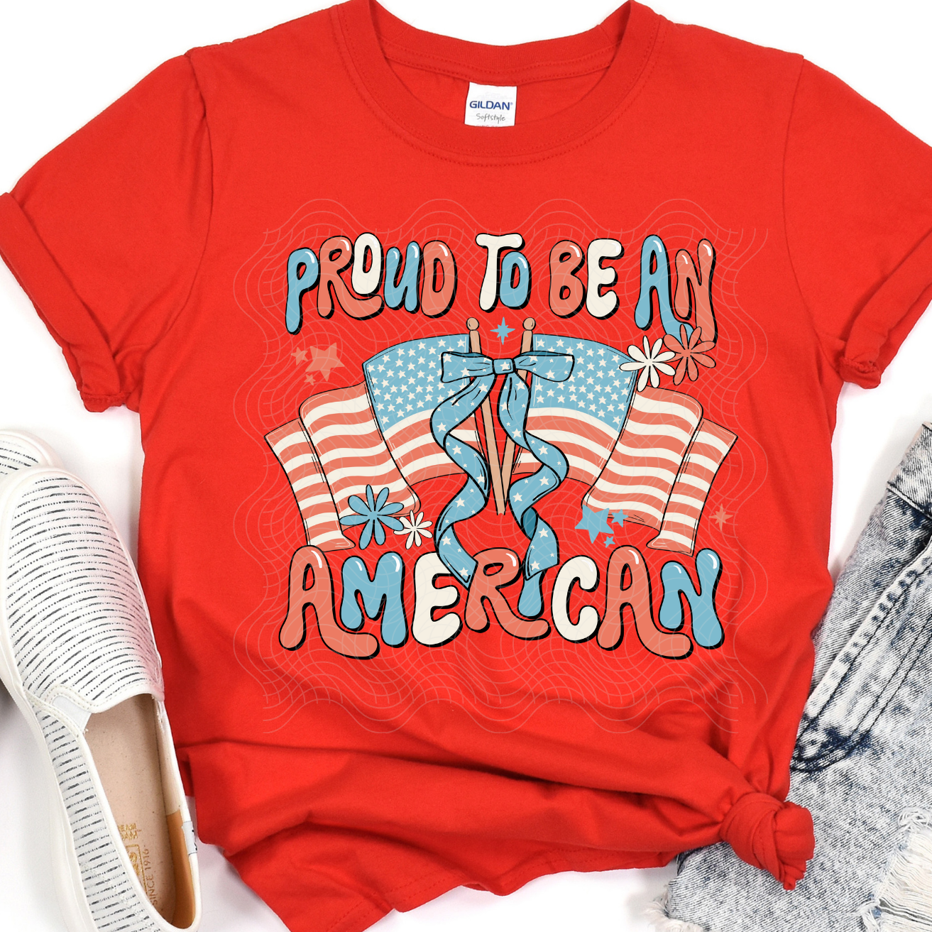 PROUD TO BE AN AMERICAN - DTF TRANSFER