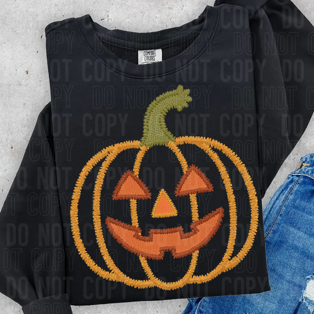 FAUX YARN JACOLANTERN - DTF TRANSFER