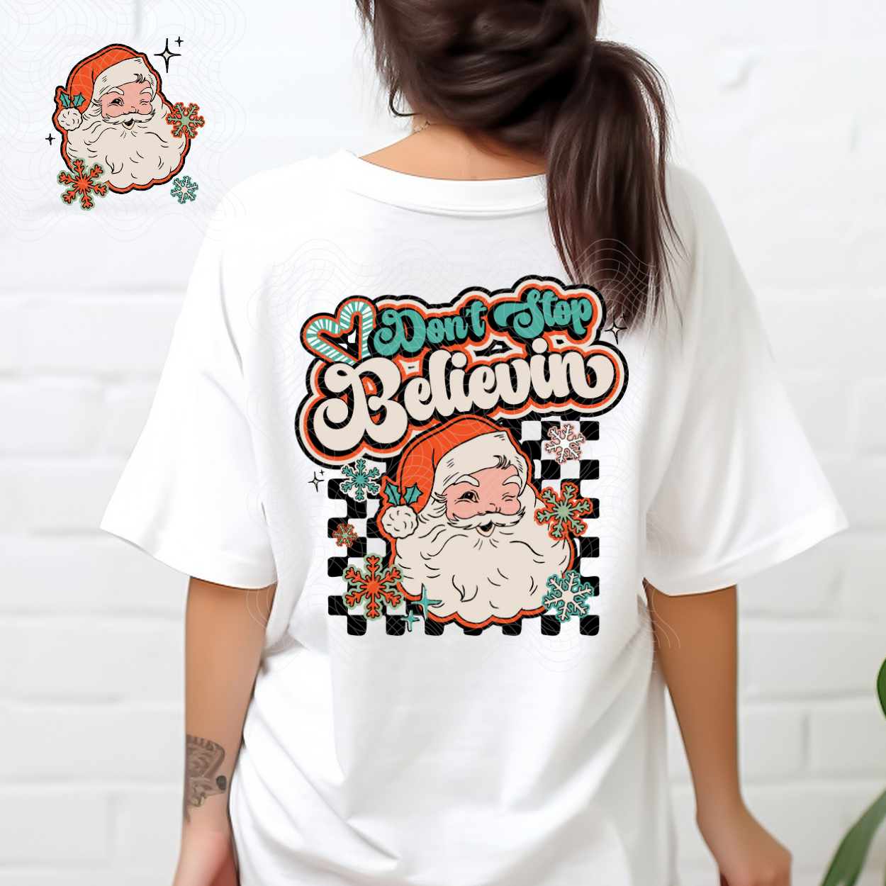 DON'T STOP BELIEVIN W/ POCKET - DTF TRANSFER