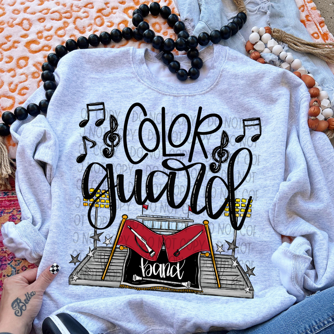 COLOR GUARD RED - DTF TRANSFER