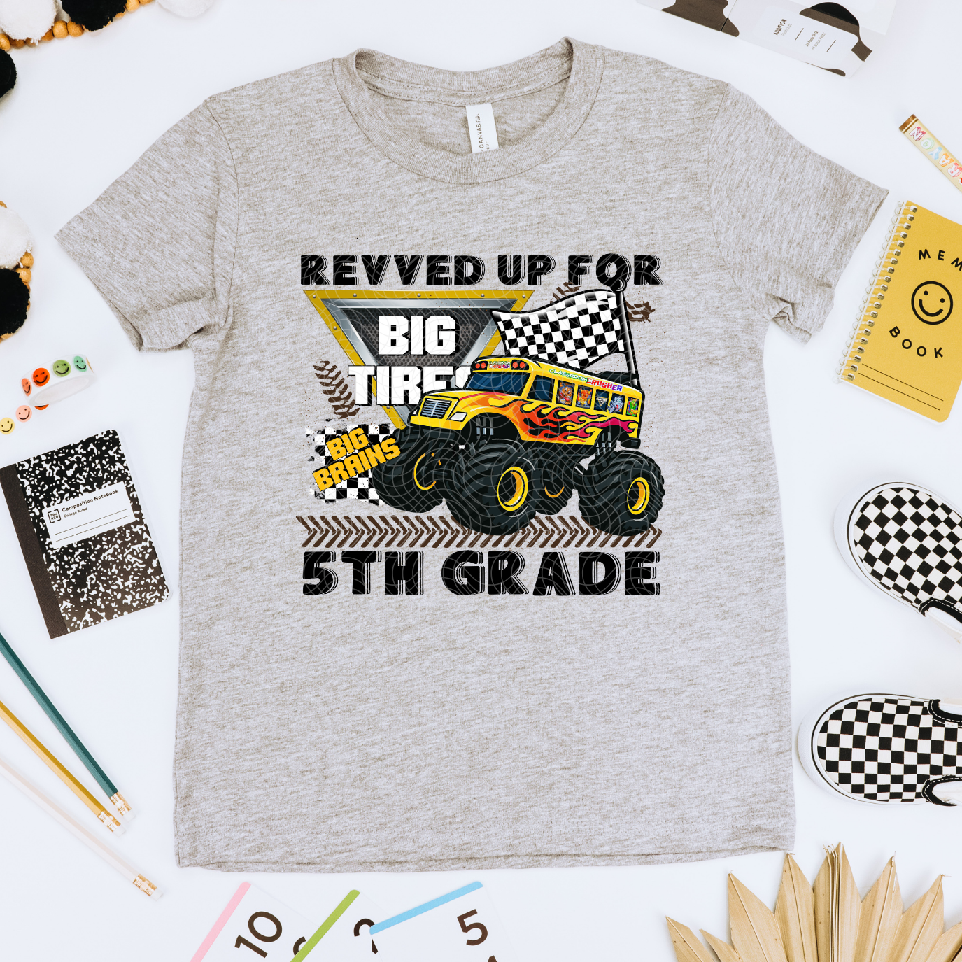 REVVED UP FOR 5TH GRADE - DTF TRANSFER