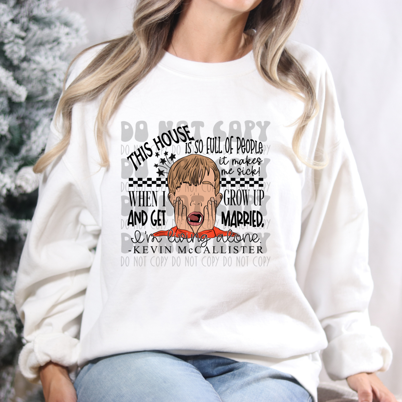 THIS HOUSE BLK TEXT - NO DISTRESSING - DTF TRANSFER