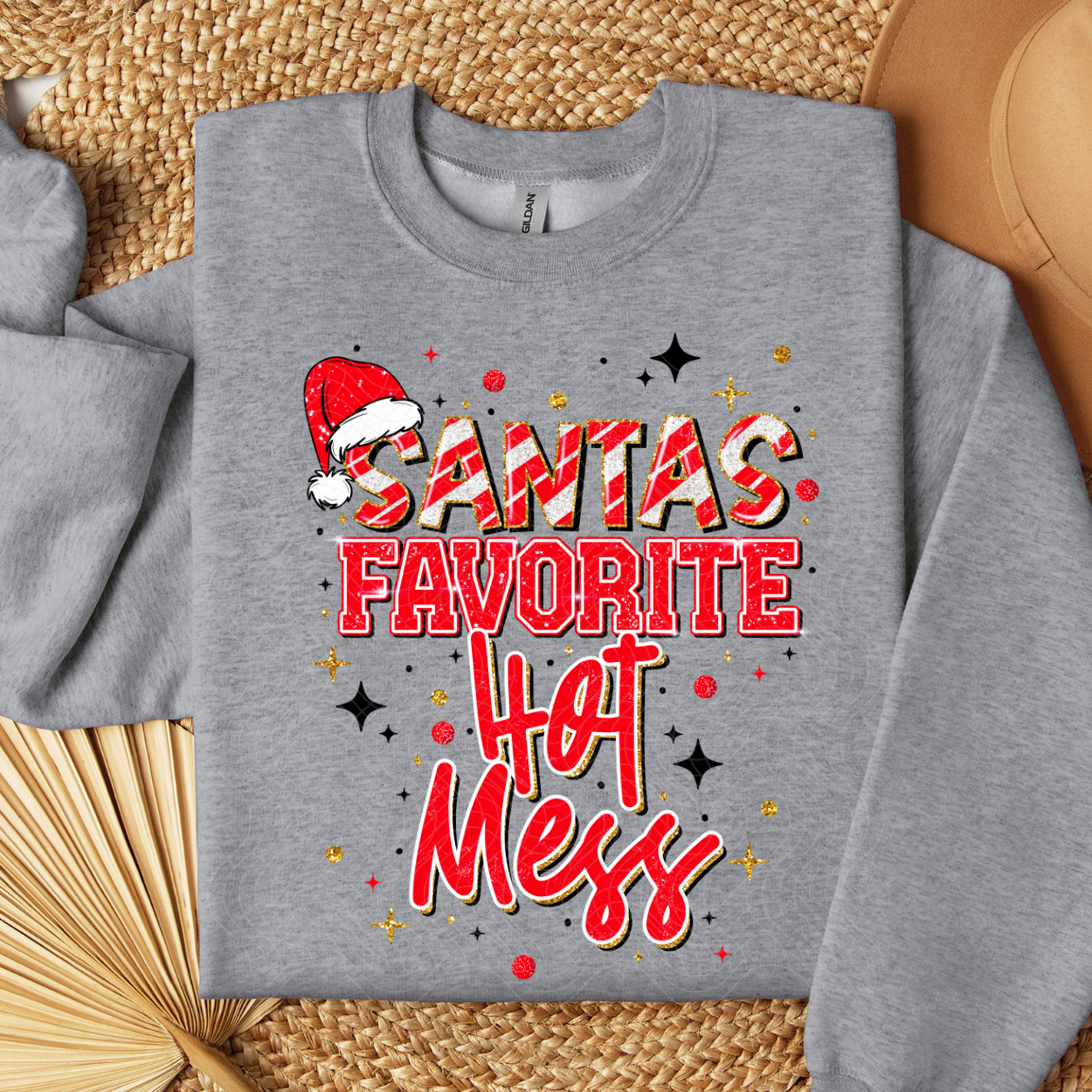 SANTAS FAV HOT MESS - DTF TRANSFER