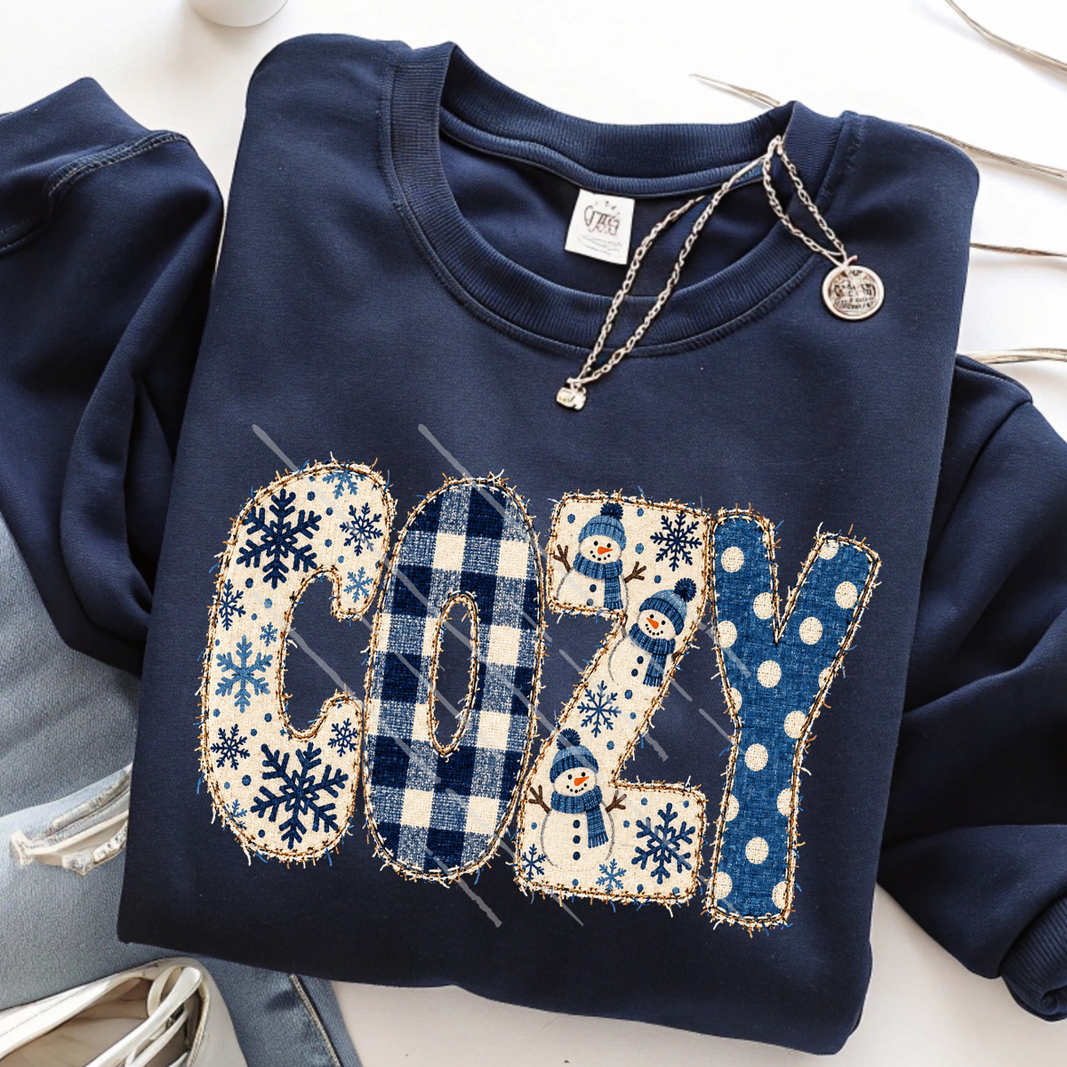 COZY FAUX FABRIC - DTF TRANSFER