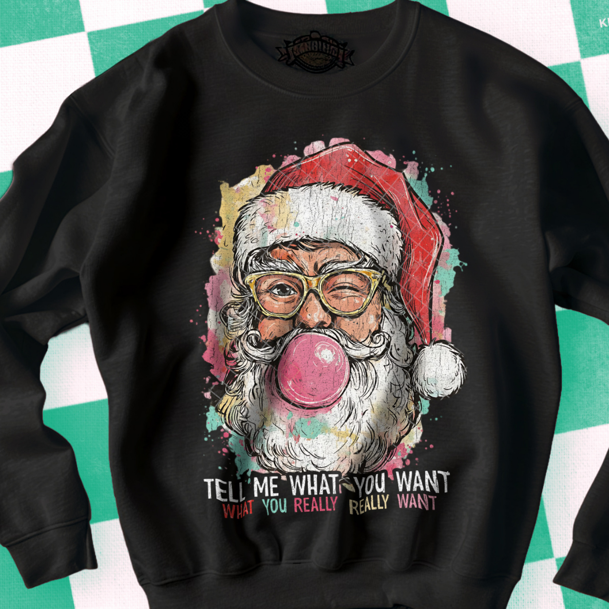 TELL ME WHT TEXT DISTRESSED - DTF TRANSFER