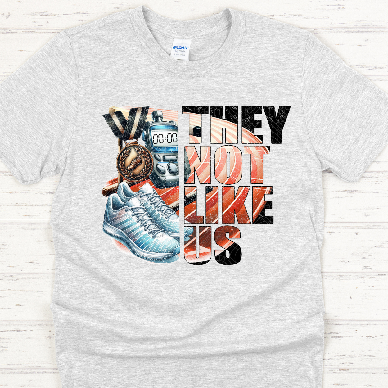 THEY NOT LIKE US - TRACK DISTRESSED - DTF TRANSFER