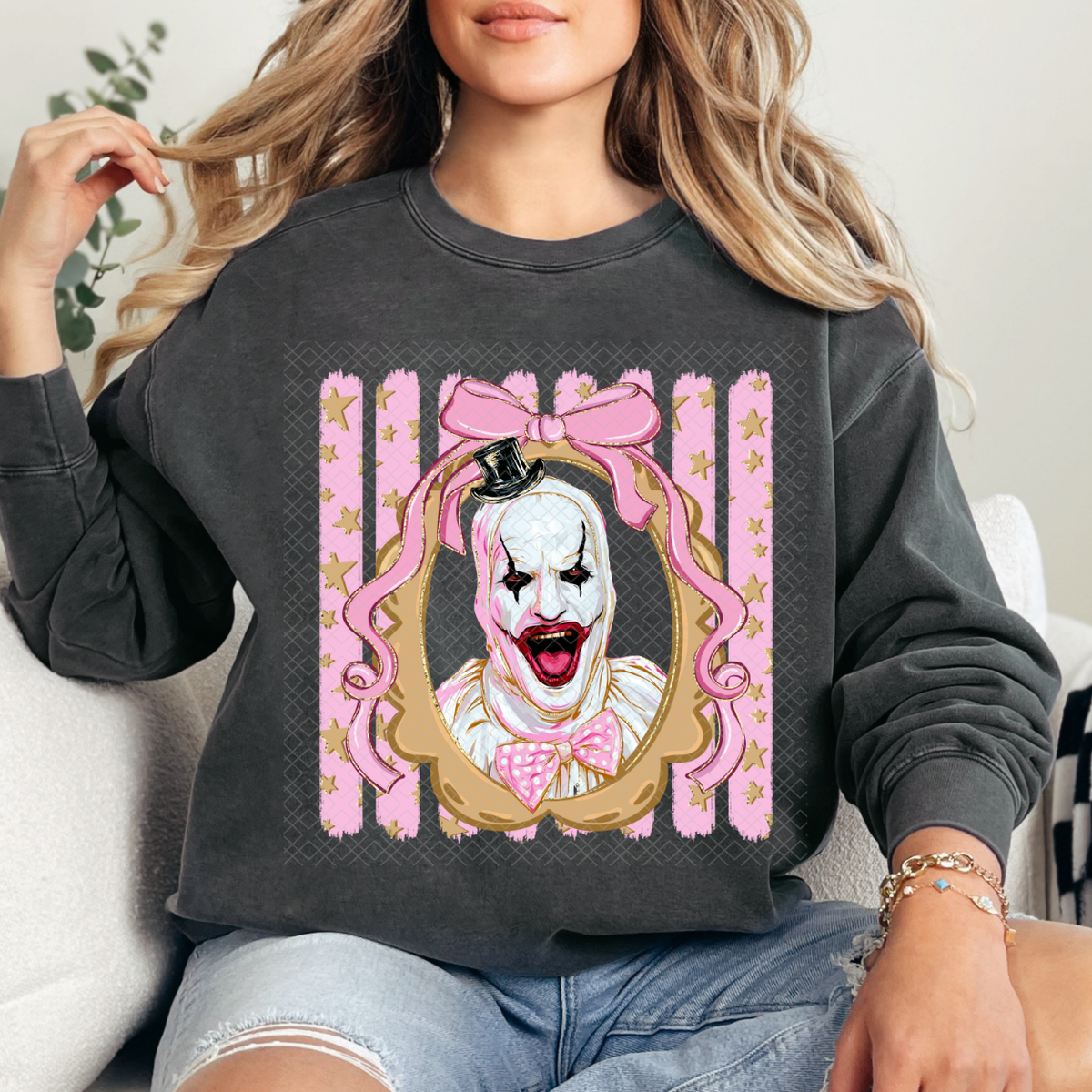 PREPPY PINK HORROR - DTF TRANSFER
