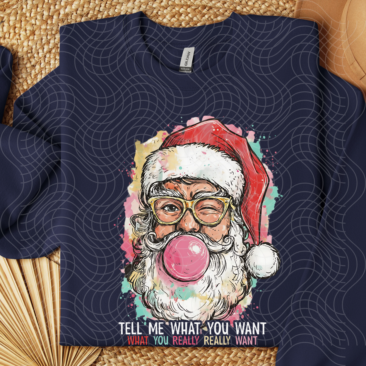 TELL ME WHT TEXT - DTF TRANSFER