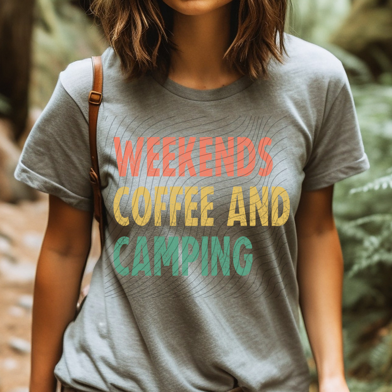 WEEKENDS COFFEE AND CAMPING - DTF TRANSFER