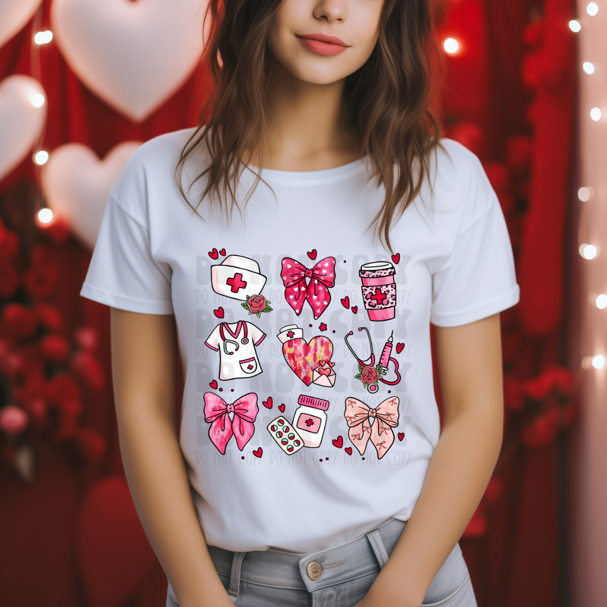 NURSE ELEMENTS VALENTINES THEME - DTF TRANSFER