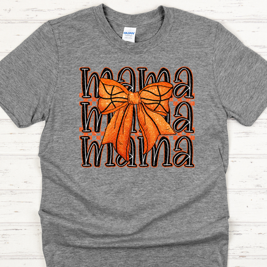 MAMA STACKED BASKETBALL - DTF TRANSFER