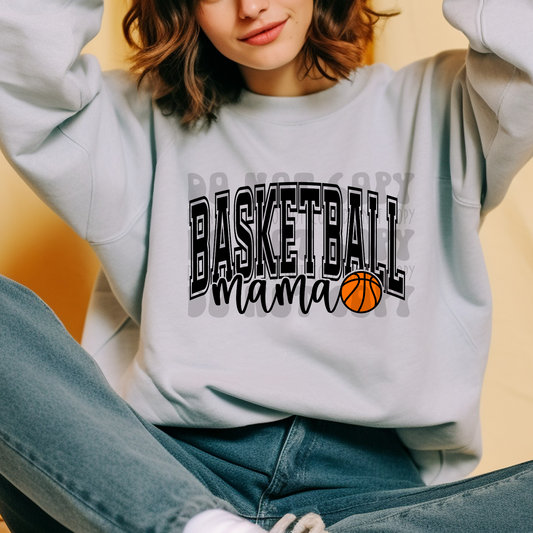 BASKETBALL MAMA BLK - DTF TRANSFER