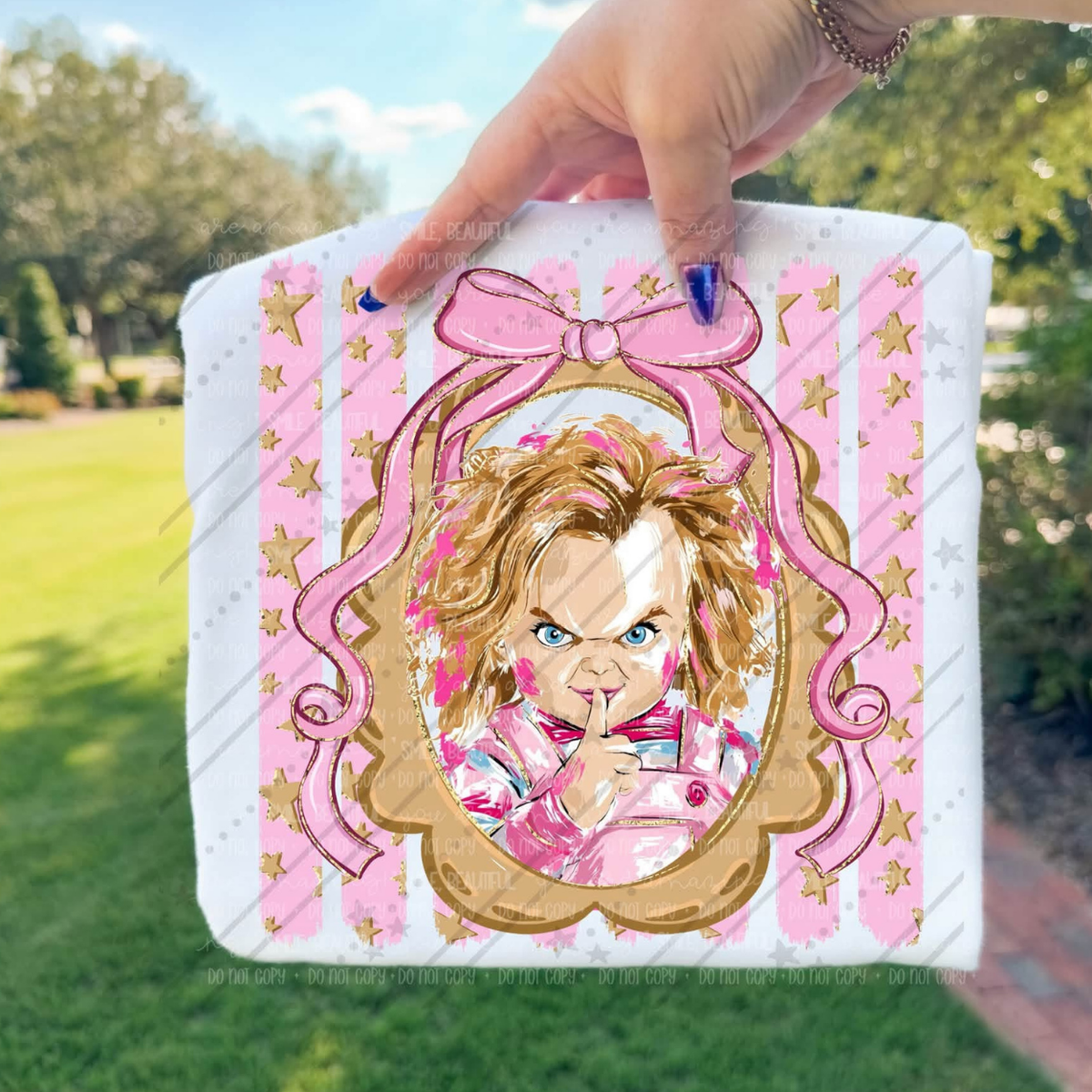 PREPPY PINK HORROR - DTF TRANSFER