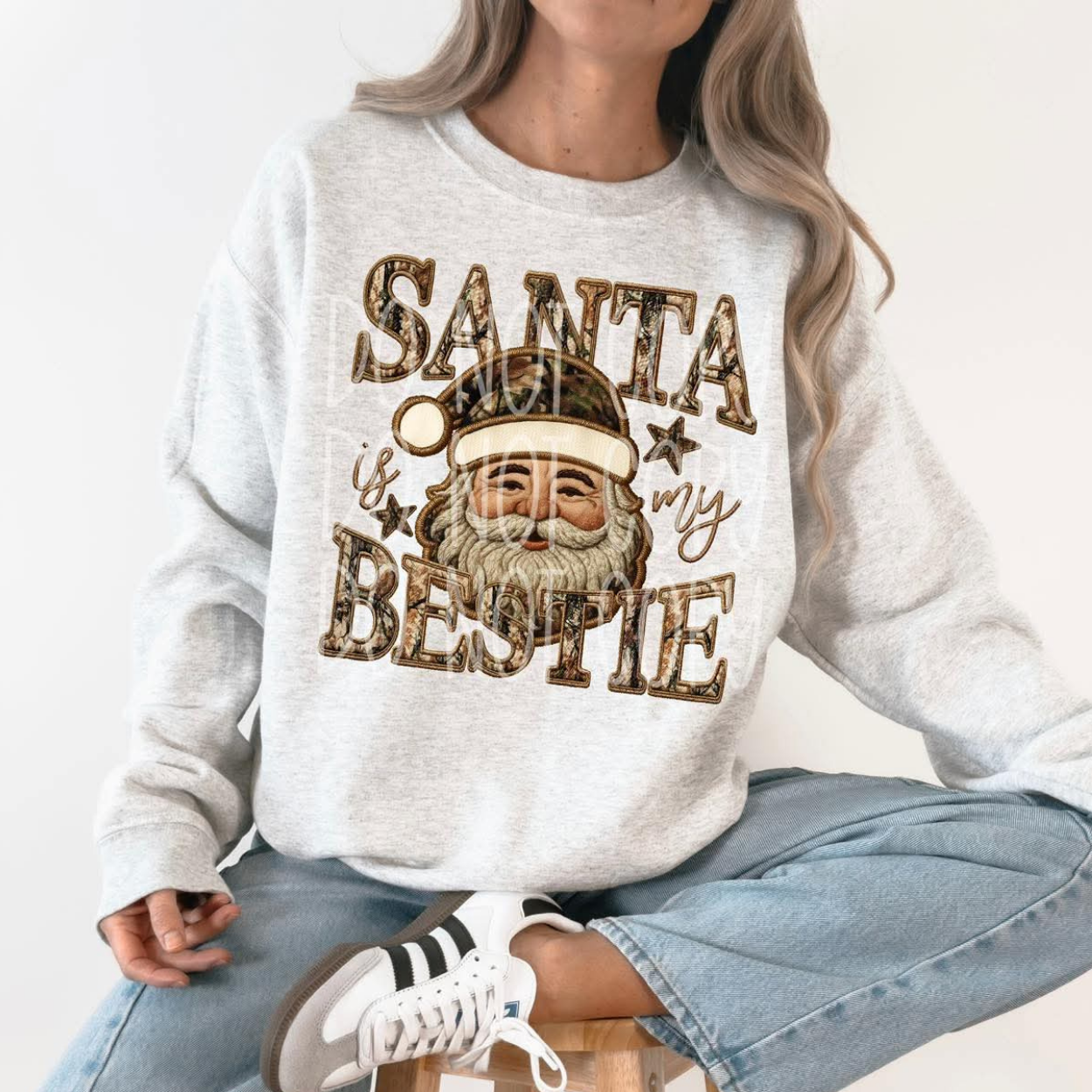 SANTA BESTIE CAMO - DTF TRANSFER