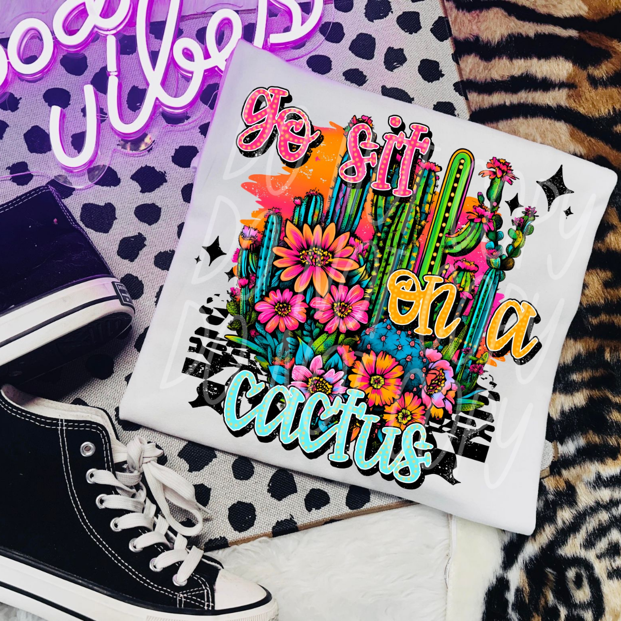 GO SIT ON A CACTUS - DTF TRANSFER