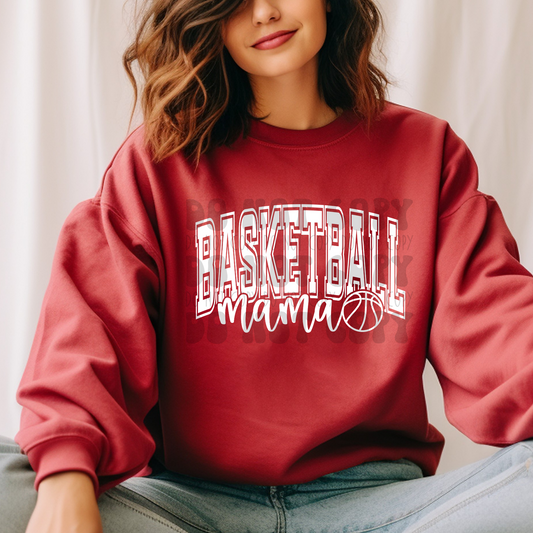BASKETBALL MAMA WHT - DTF TRANSFER