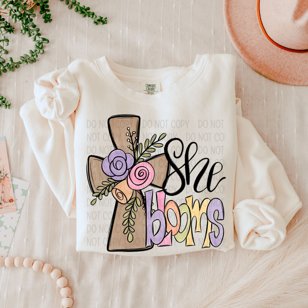 SHE BLOOMS - DTF TRANSFER