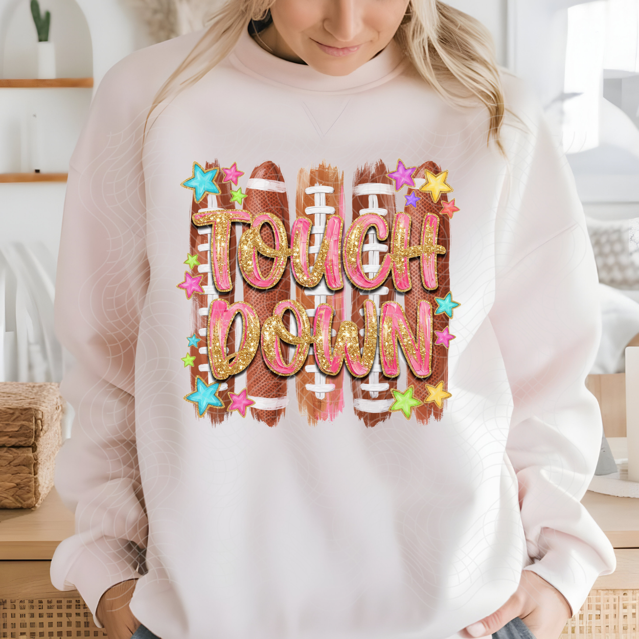 TOUCH DOWN STRIPES - DTF TRANSFER