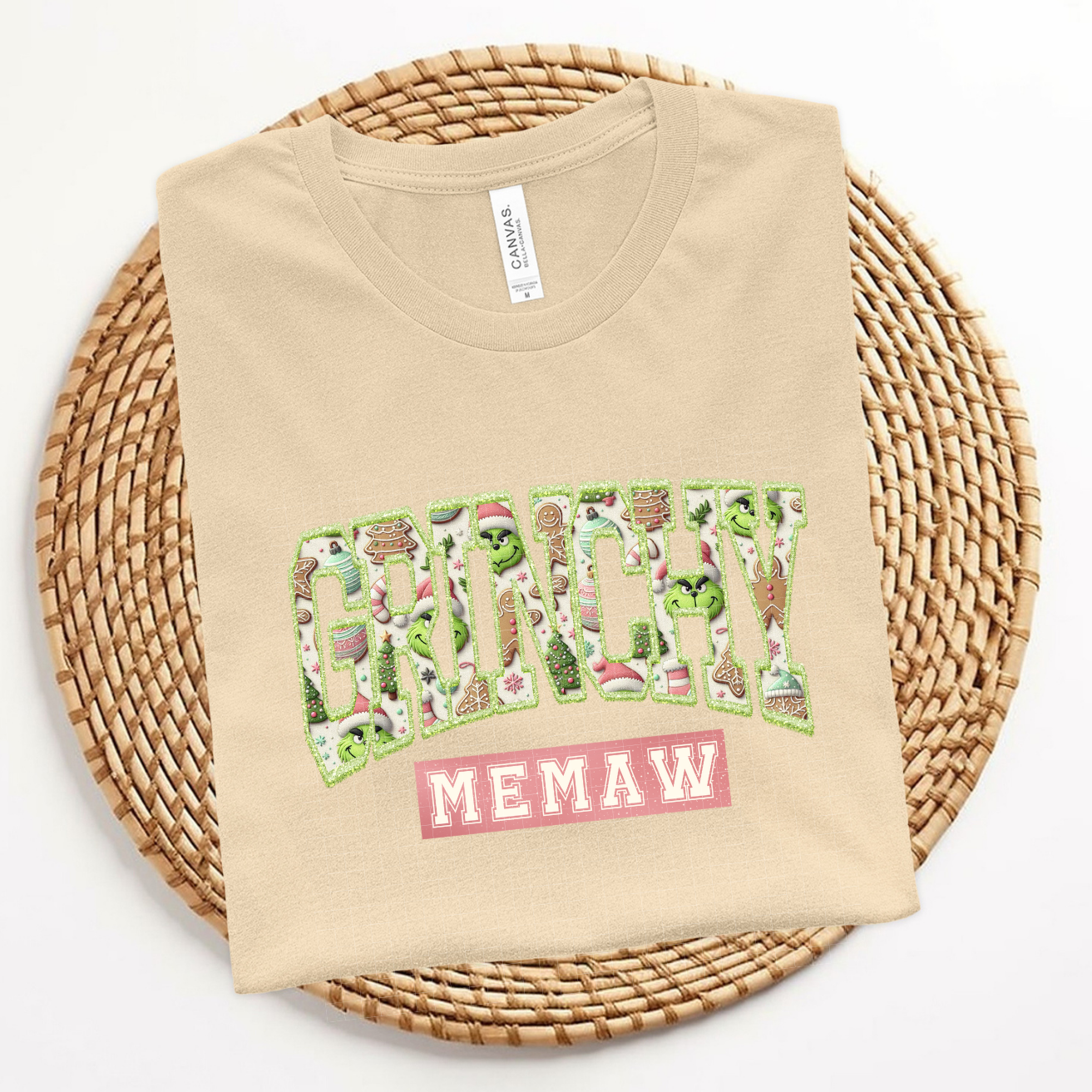 FAUX EMBROIDERY GREEN GUY NENE - DTF TRANSFER