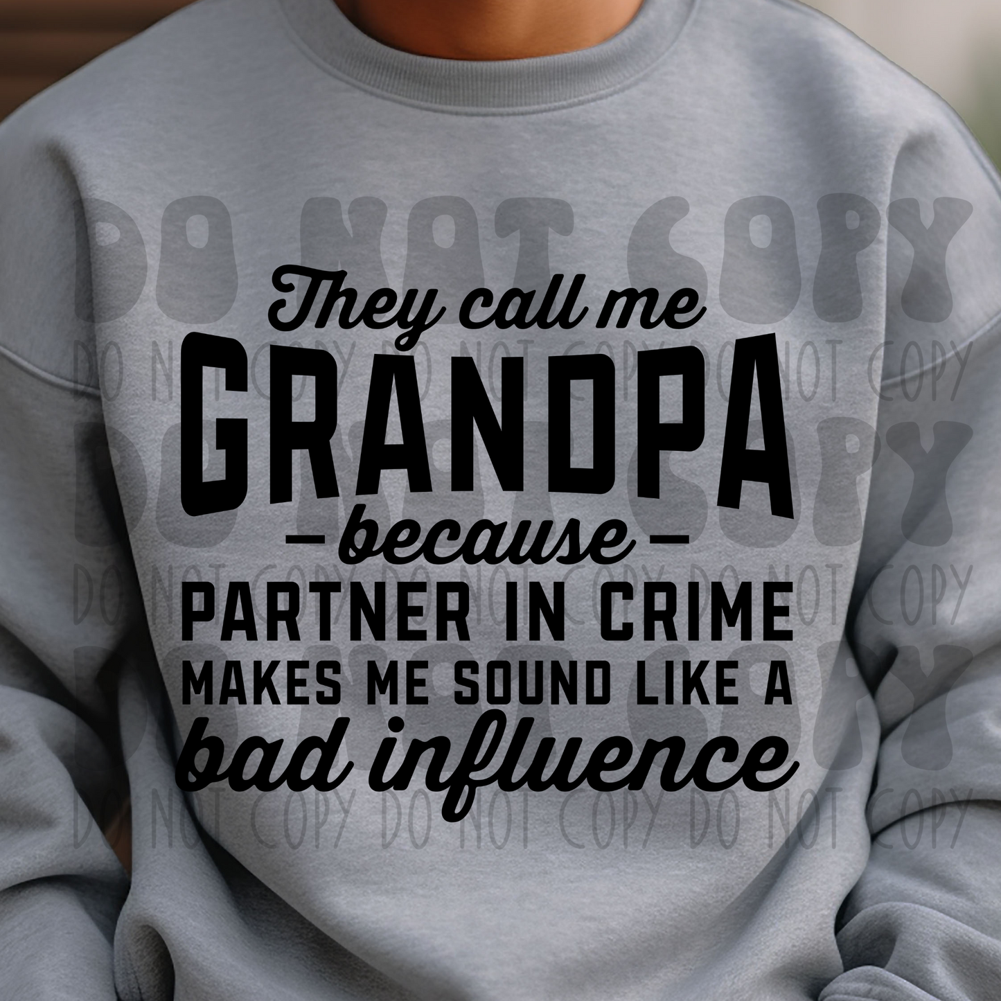 GRANDPA BLK - DTF TRANSFER