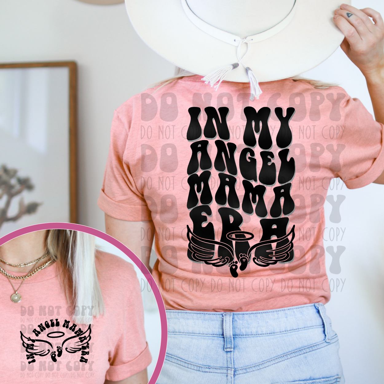 ANGEL MAMA ERA W/ POCKET - DTF TRANSFER