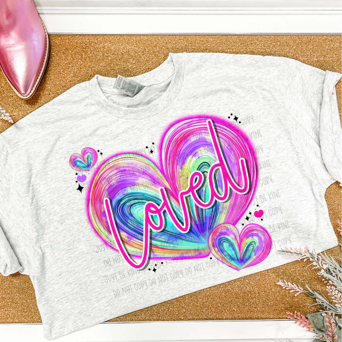 LOVED HEART - DTF TRANSFER