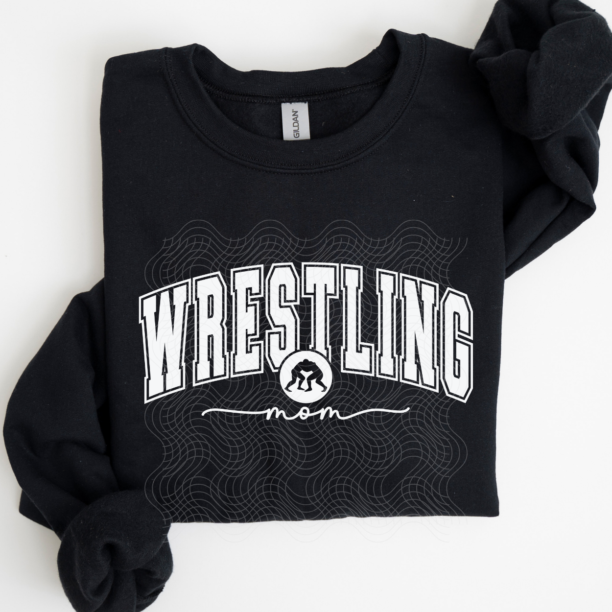 WRESTLING MOM VARSITY WHITE - DTF TRANSFER