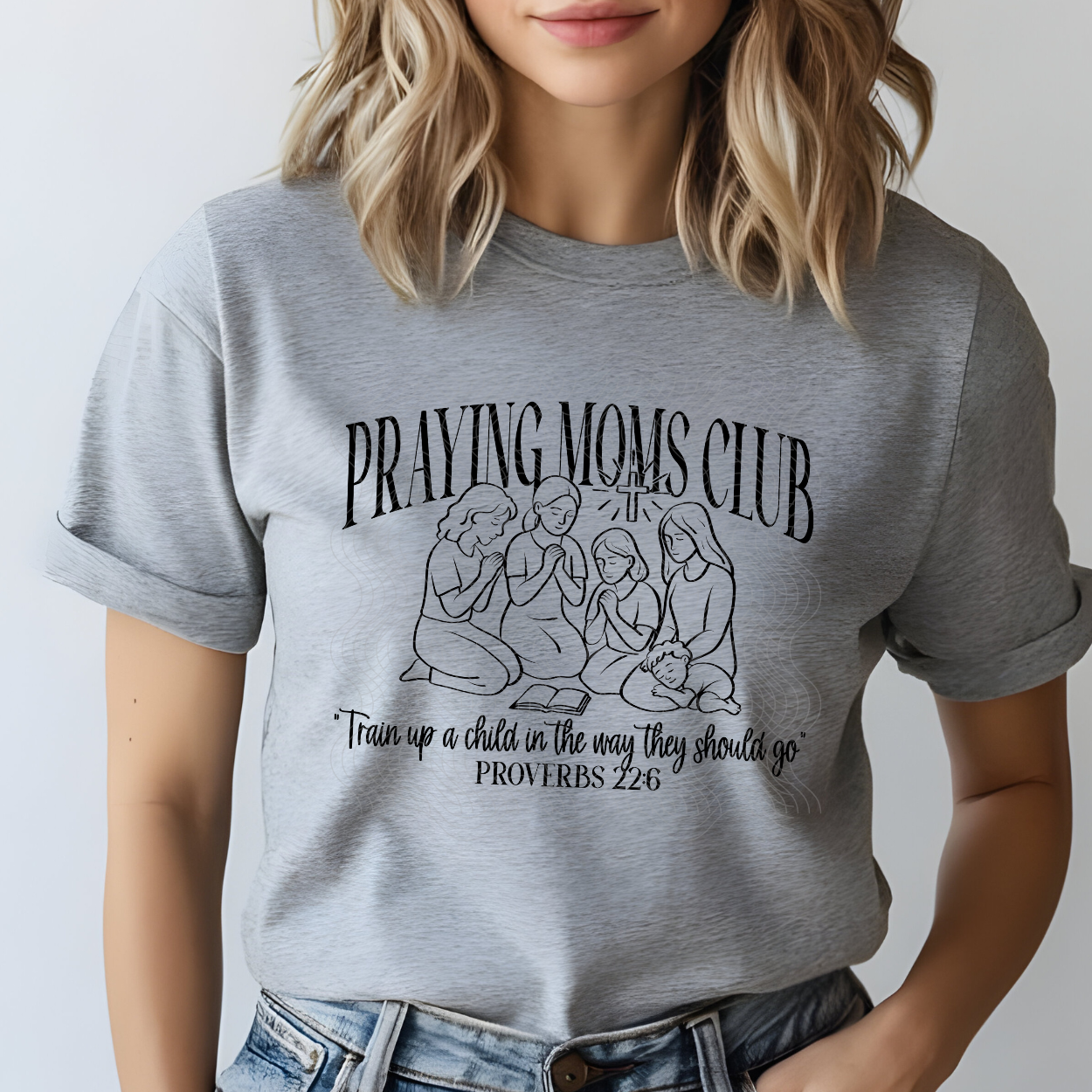 PRAYING MOMS CLUB FAITH - DTF TRANSFER