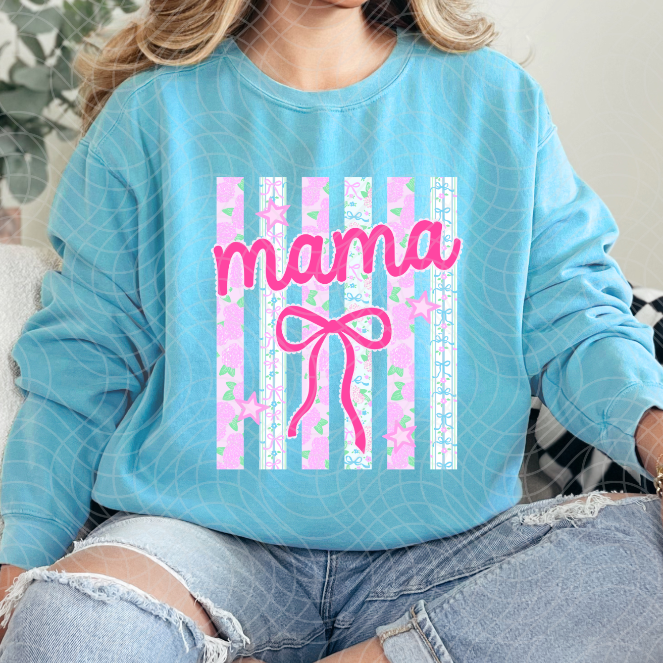 MAMA STRIPES - DTF TRANSFER