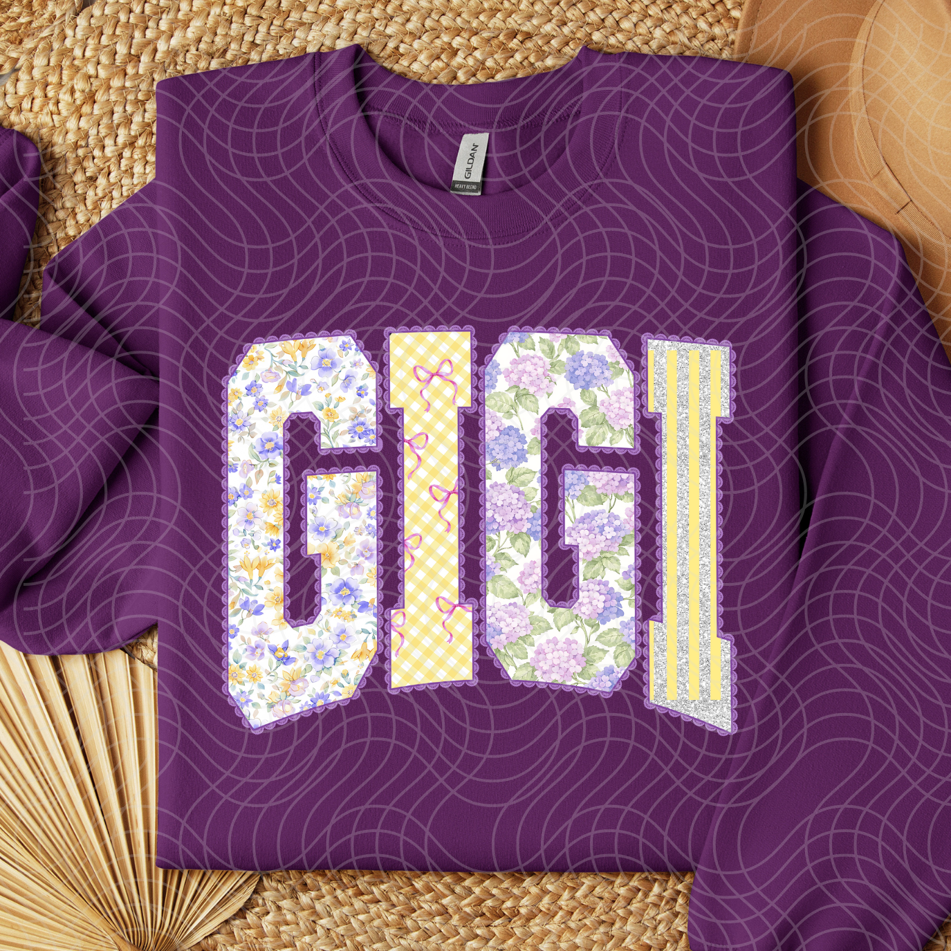 GIGI PURPLE LACE - DTF TRANSFER