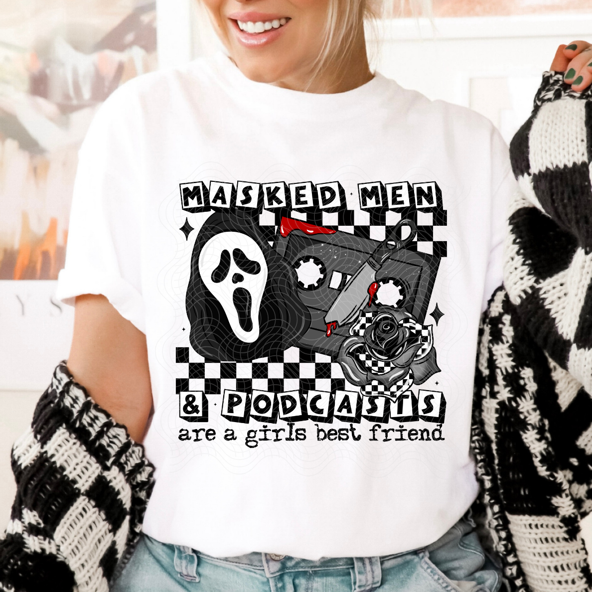 MASKED MEN & PODCASTS - DTF TRANSFER