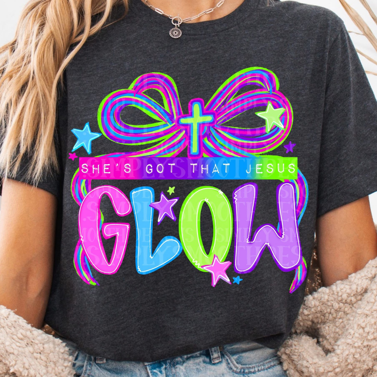 JESUS GLOW - DTF TRANSFER