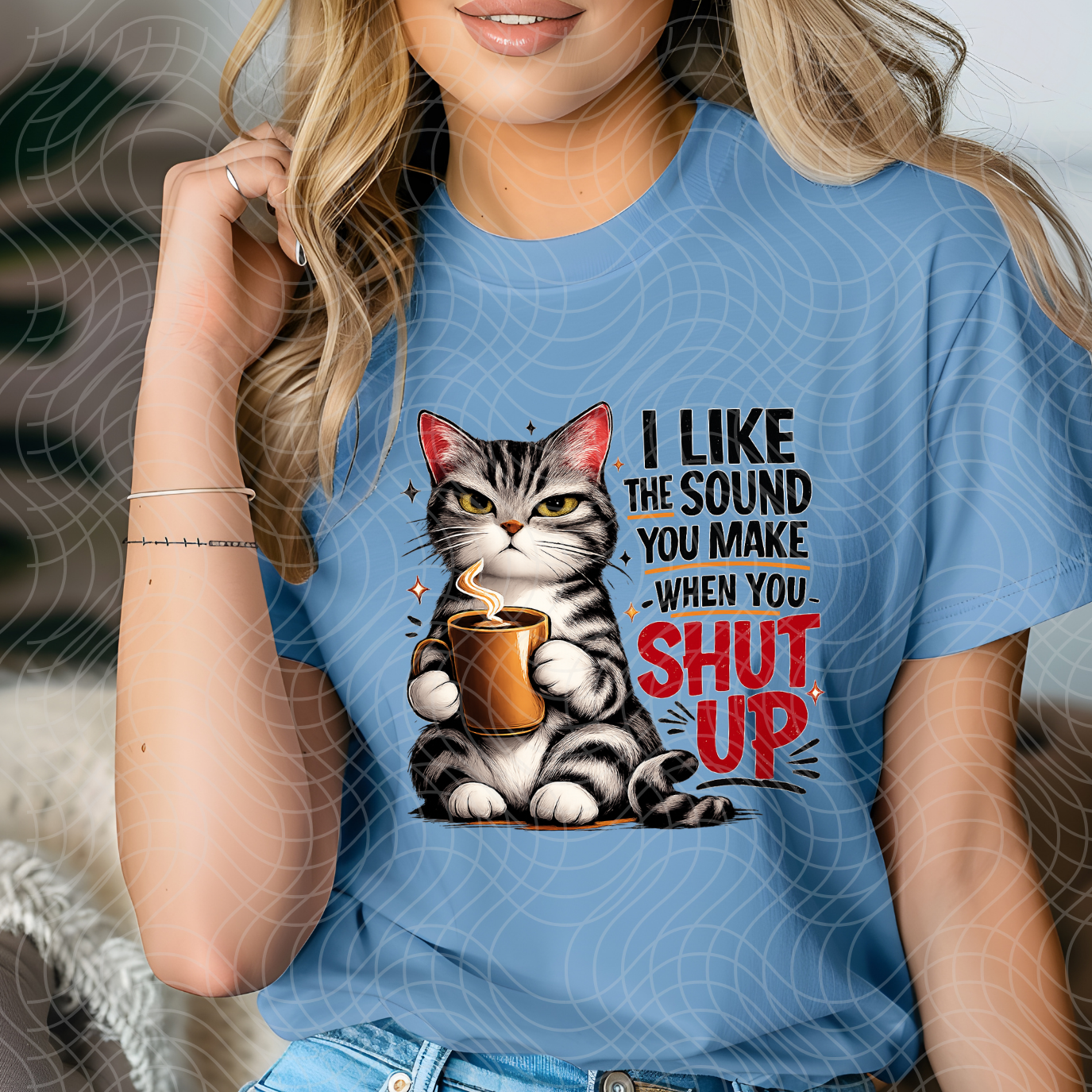 SOUND WHEN YOU SHUT UP - DTF TRANSFER
