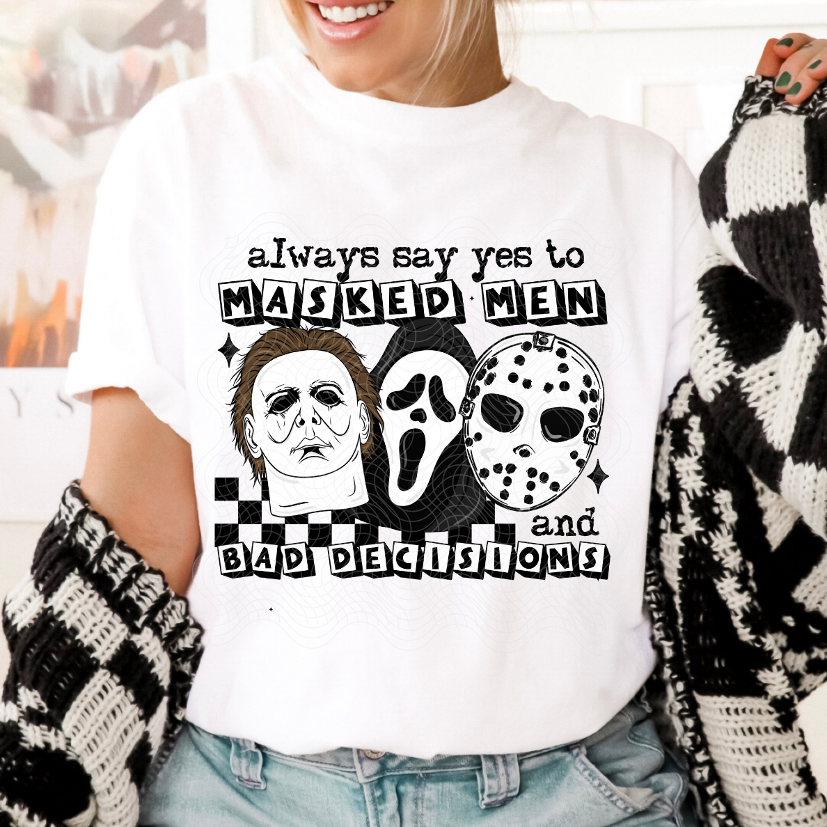 MASKED MEN & BAD DECISIONS - DTF TRANSFER