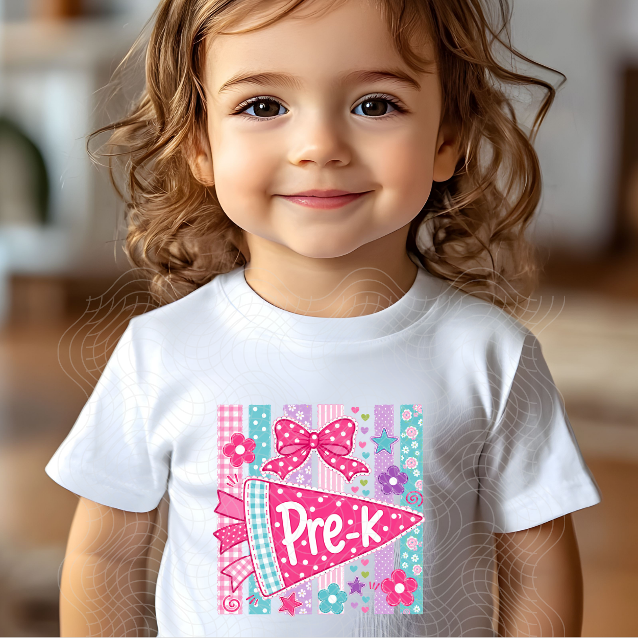 PRE K PINK PENDANT - DTF TRANSFER