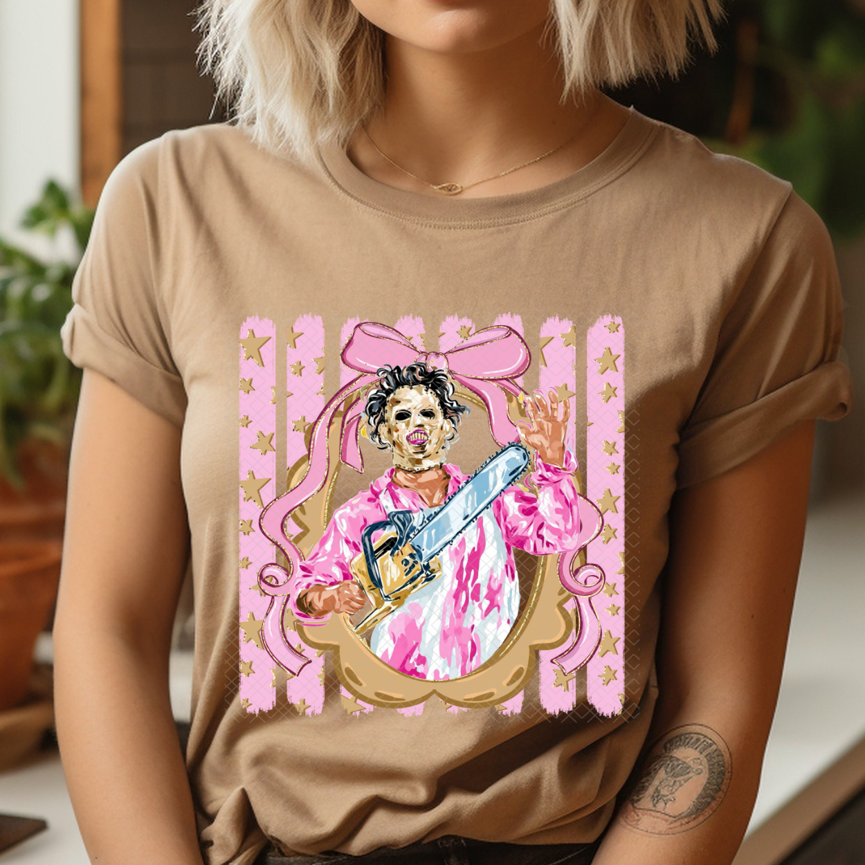 PREPPY PINK HORROR - DTF TRANSFER