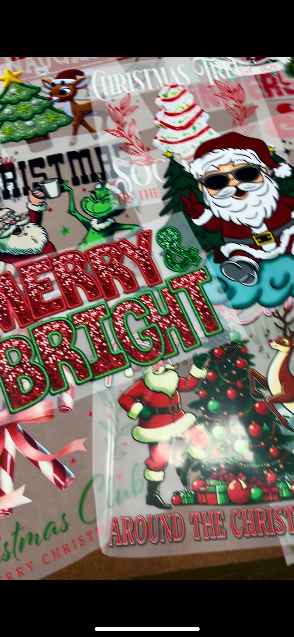 CHRISTMAS GRAB BAG - 15 DTF TRANSFERS