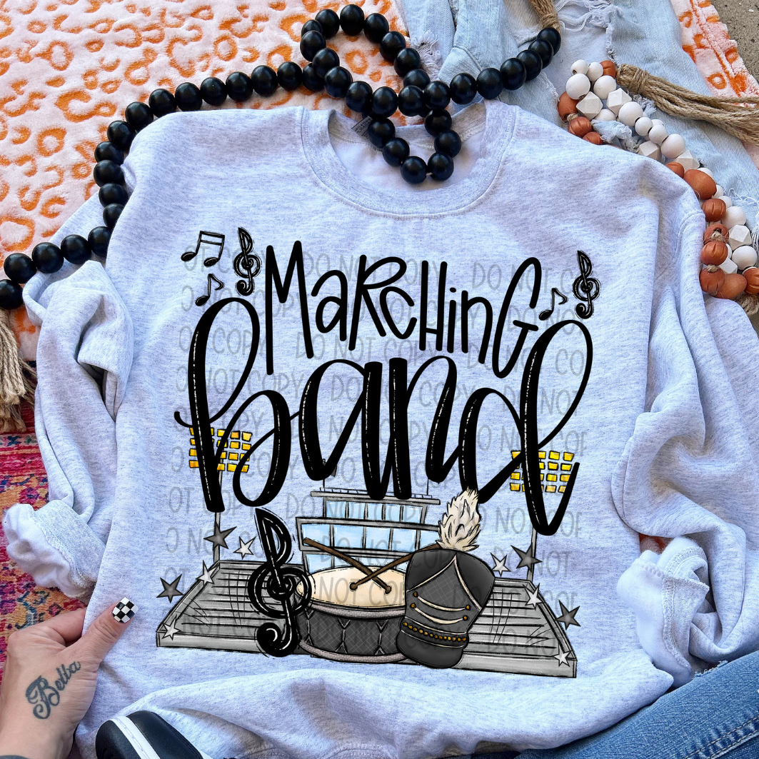 MARCHING BAND BLK - DTF TRANSFER