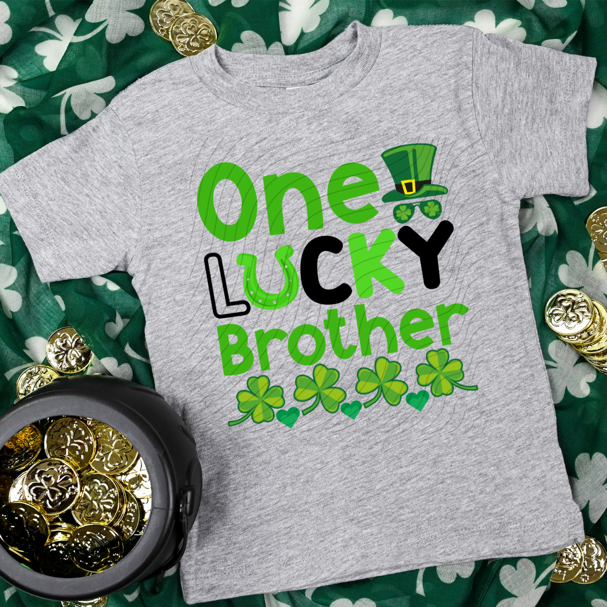 ONE LUCKY BROTHER - DTF TRANSFER