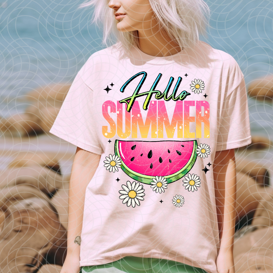 HELLO SUMMER -DTF TRANSFER