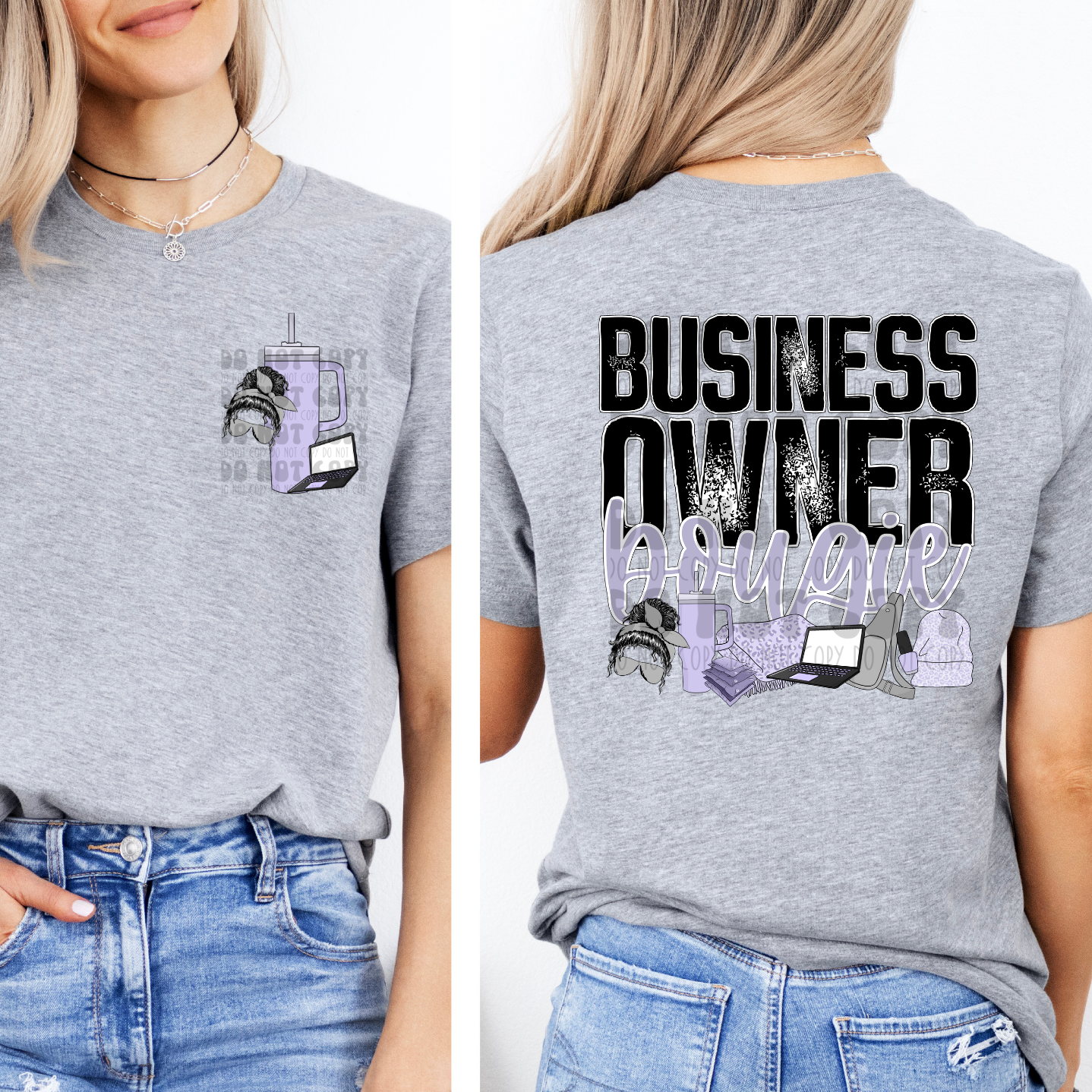 BUSINESS OWNER BOUGIE W/ POCKET - DTF TRANSFER