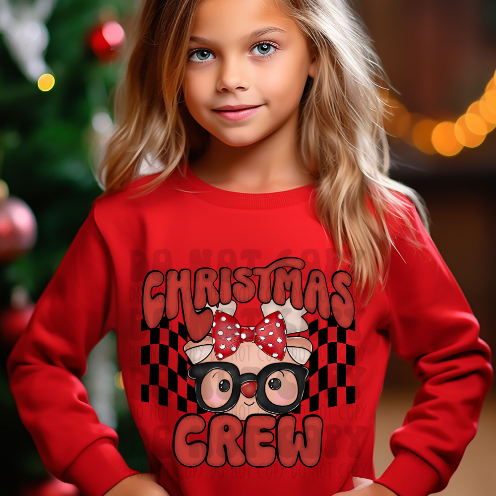 CHRISTMAS CREW GIRL - DTF TRANSFER