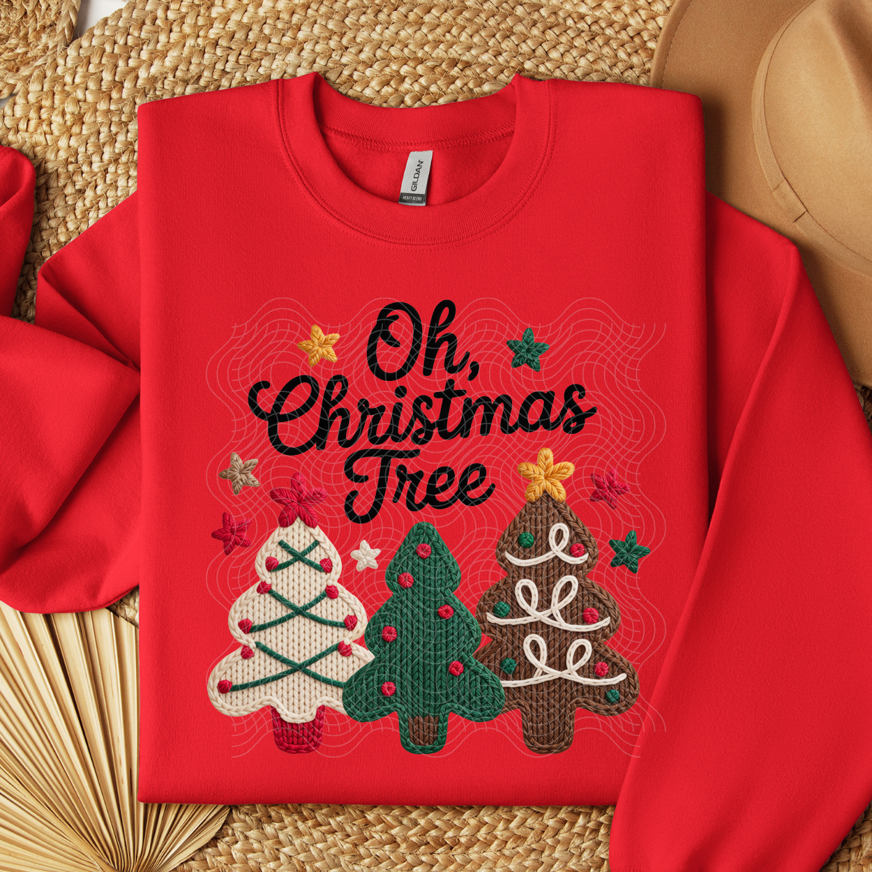 FAUX YARN CHRISTMAS TREE - DTF TRANSFER