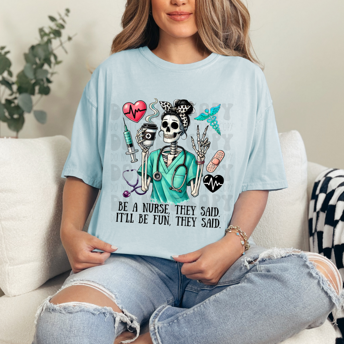 NURSE, IT'LL BE FUN THEY SAID - DTF TRANSFER