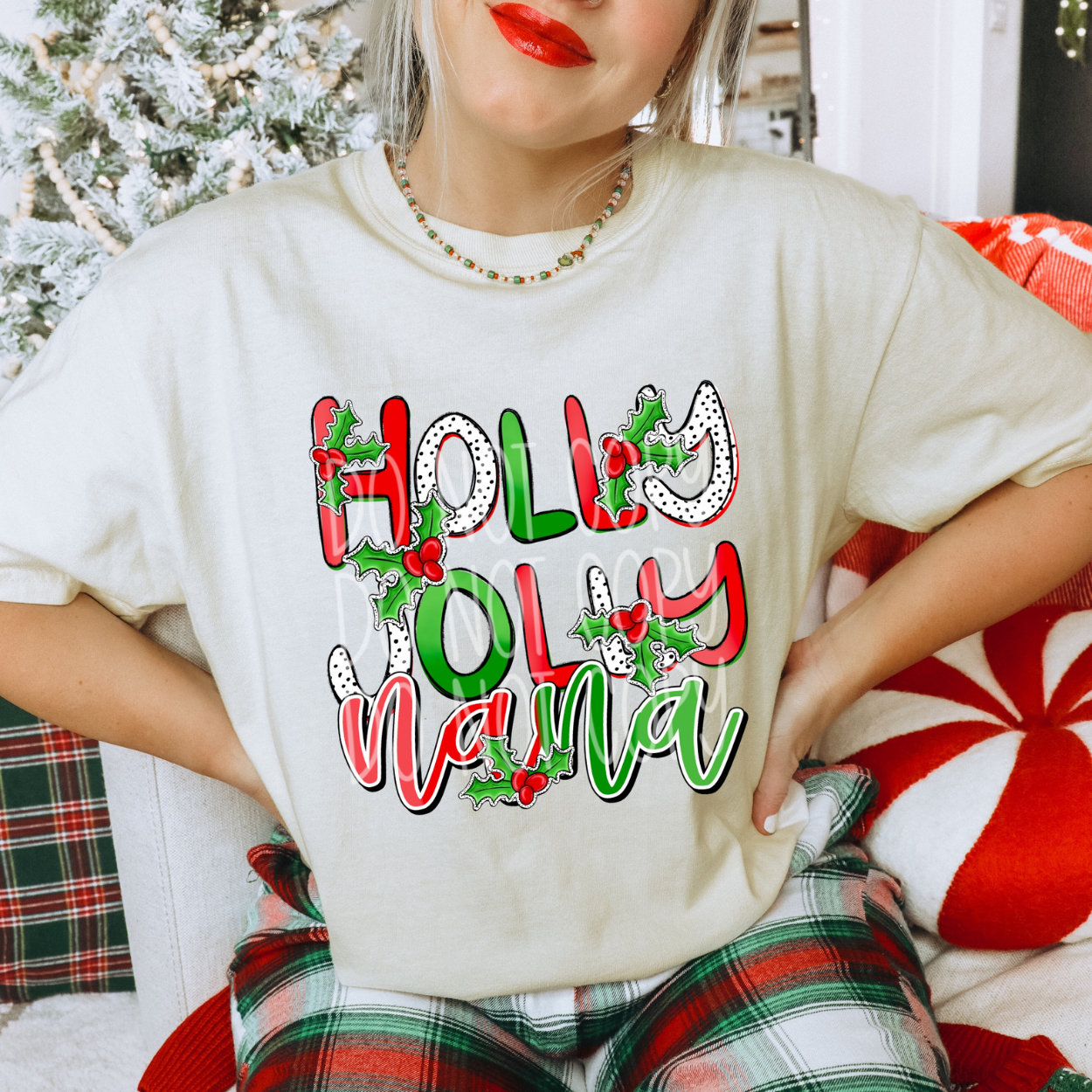 HOLLY JOLLY NANA - DTF TRANSFER