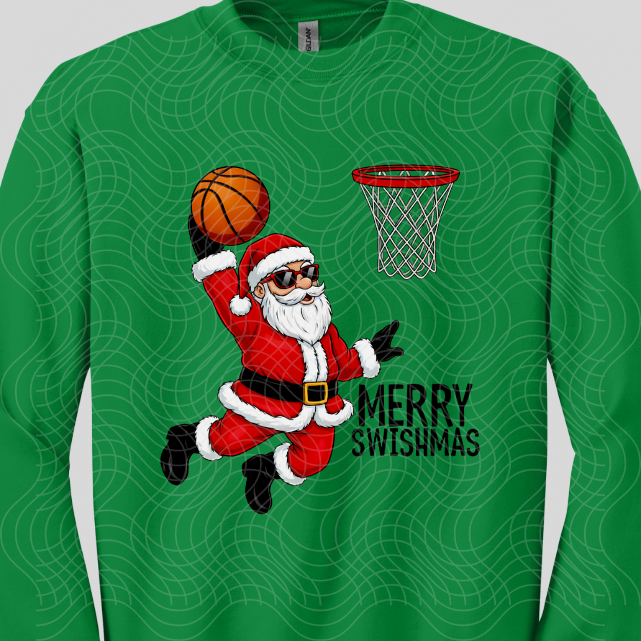 MERRY SWISHMAS BLK TEXT - DTF TRANSFER