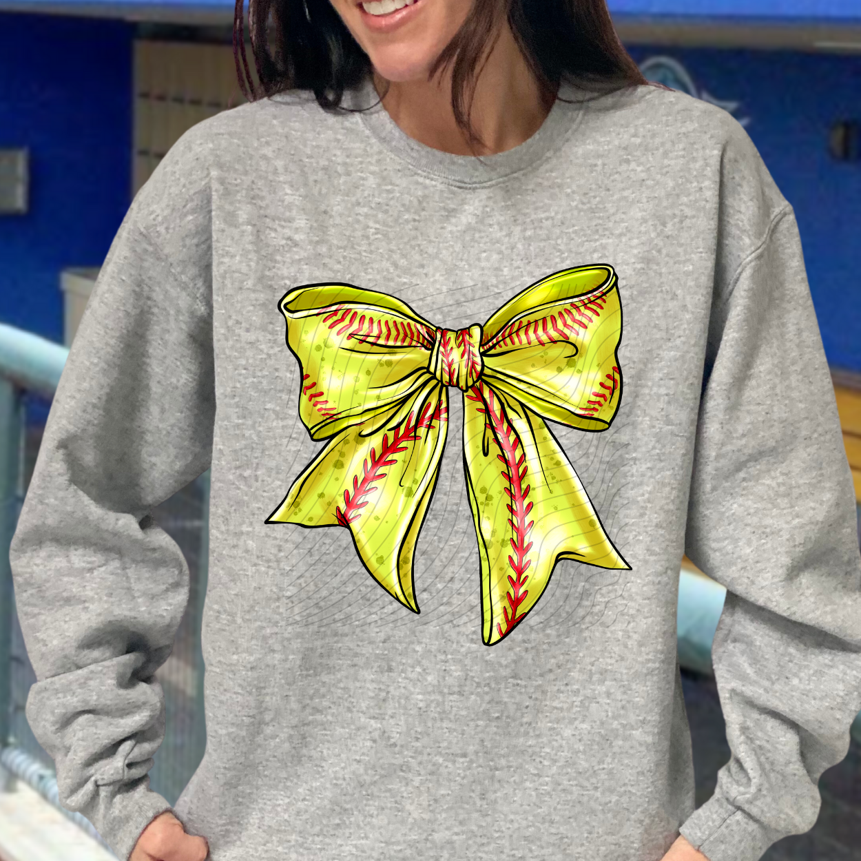 SOFTBALL BOW - DTF TRANSFER