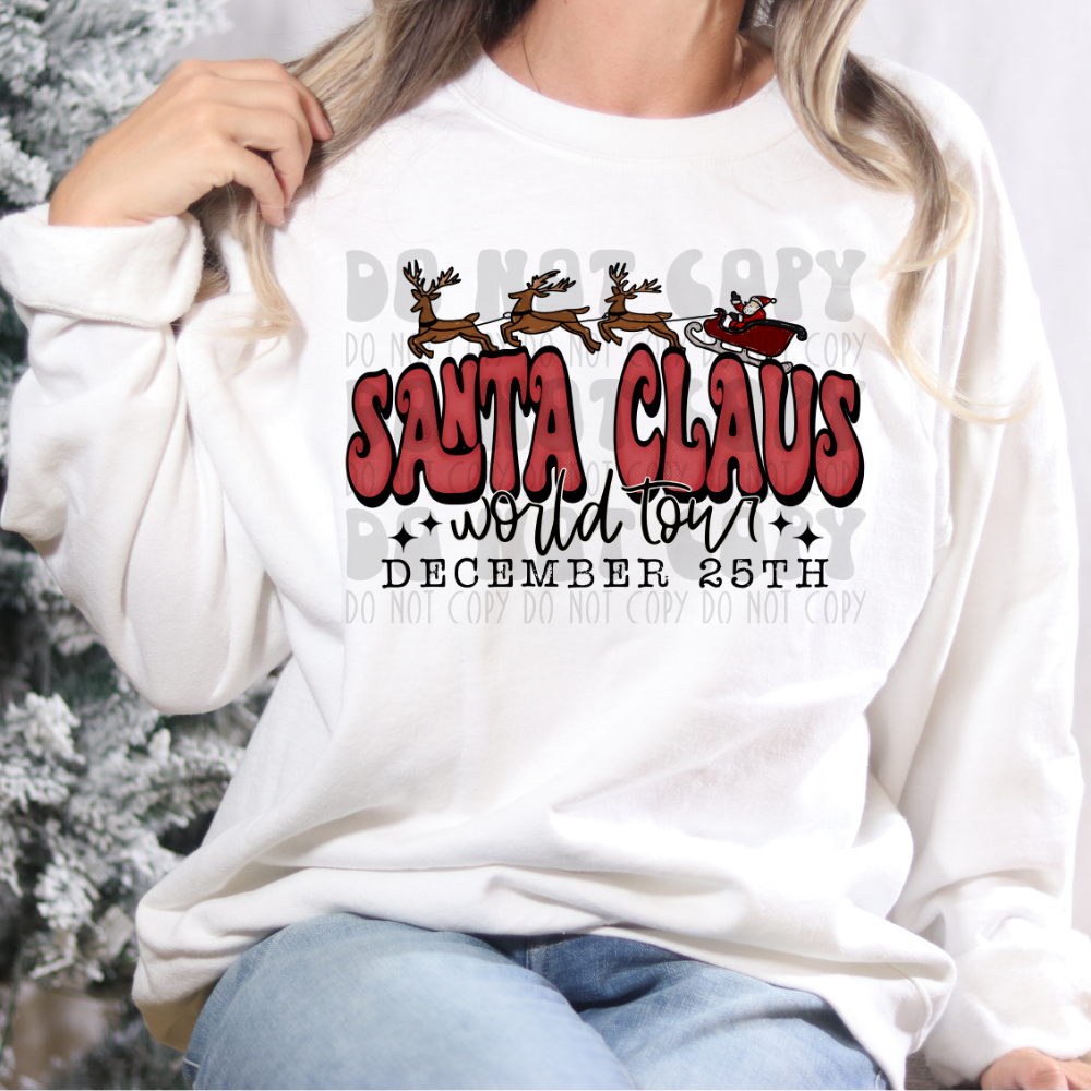 SANTA CLAUS WORLS TOUR - WITHOUT LIST - DTF TRANSFER